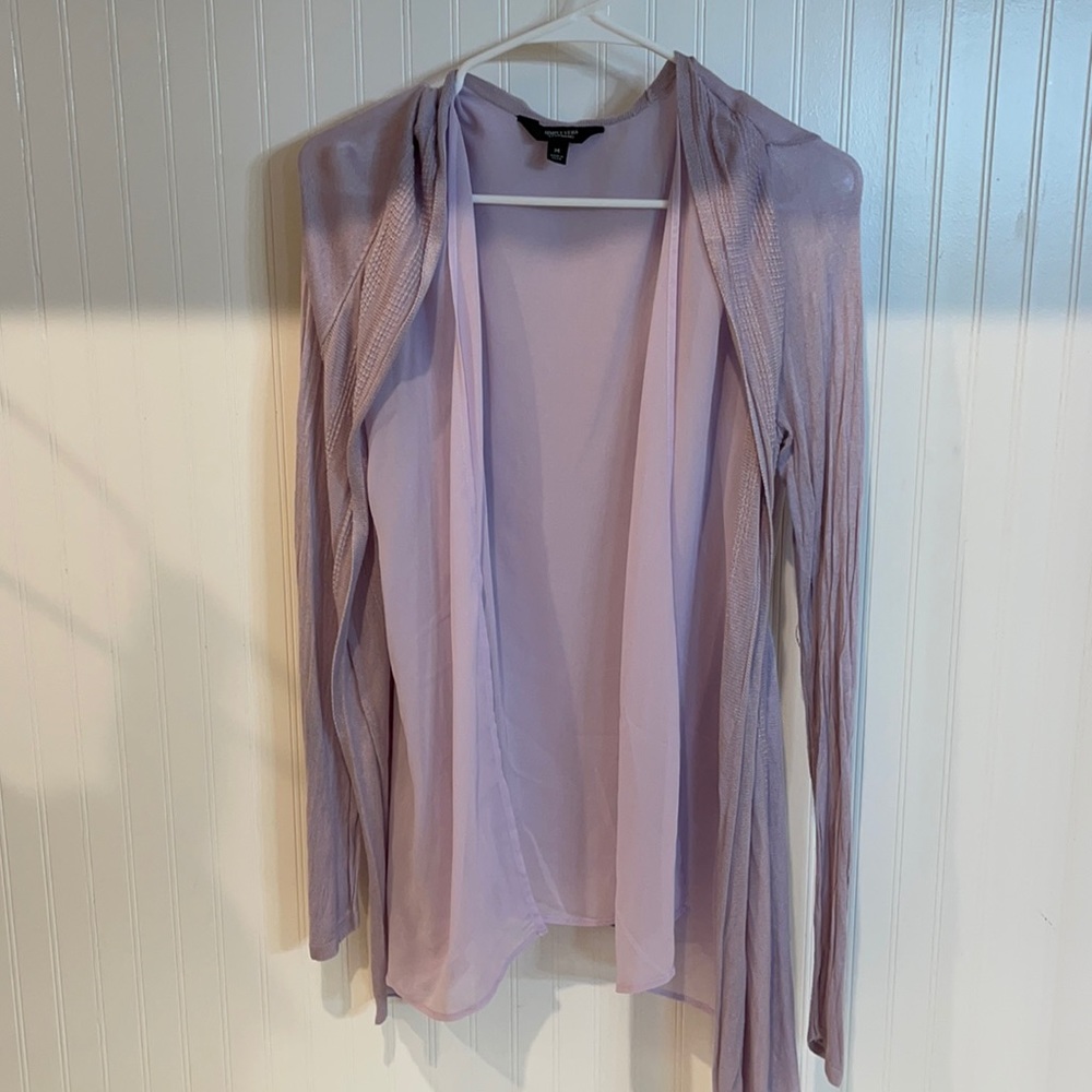 Beautiful lavender cardigan.